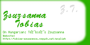zsuzsanna tobias business card