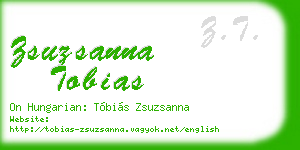 zsuzsanna tobias business card